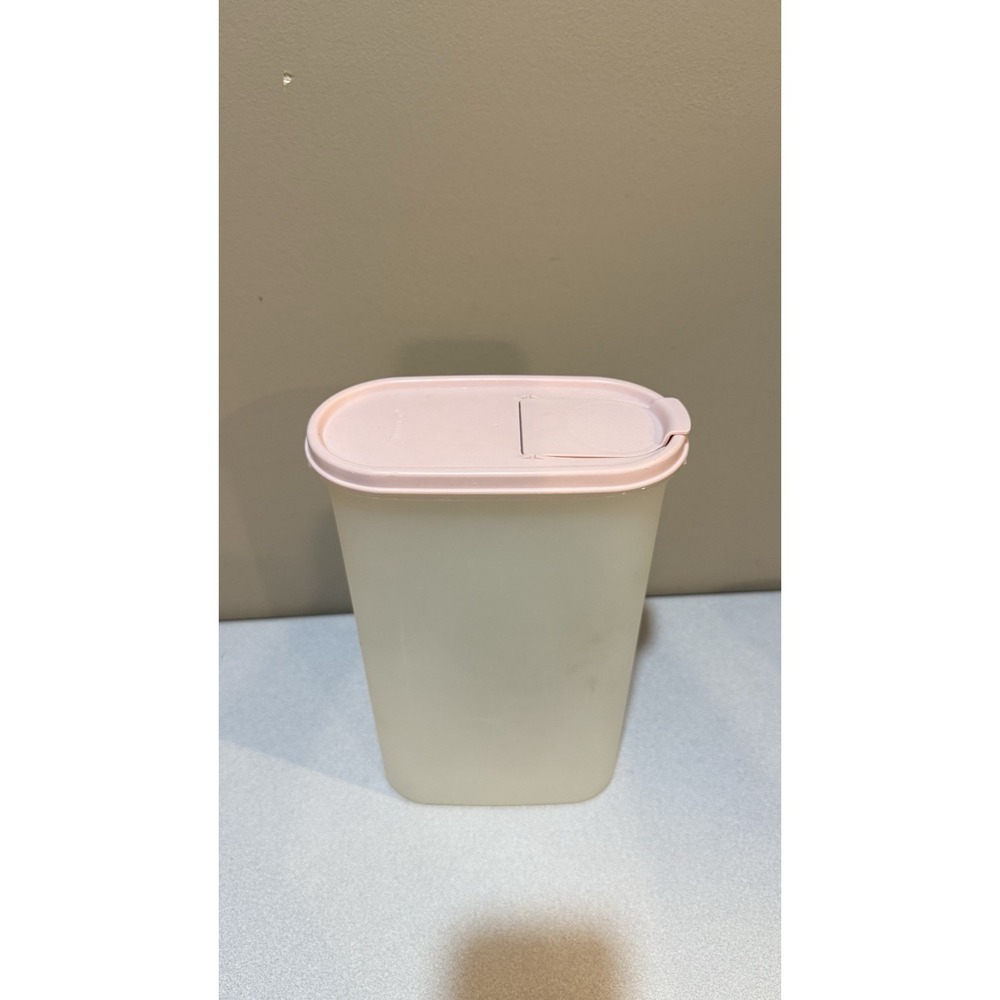 Tupperware Modular Mates 12¼ Cup 2.9L Oval Container Pink Pour Spout Lid